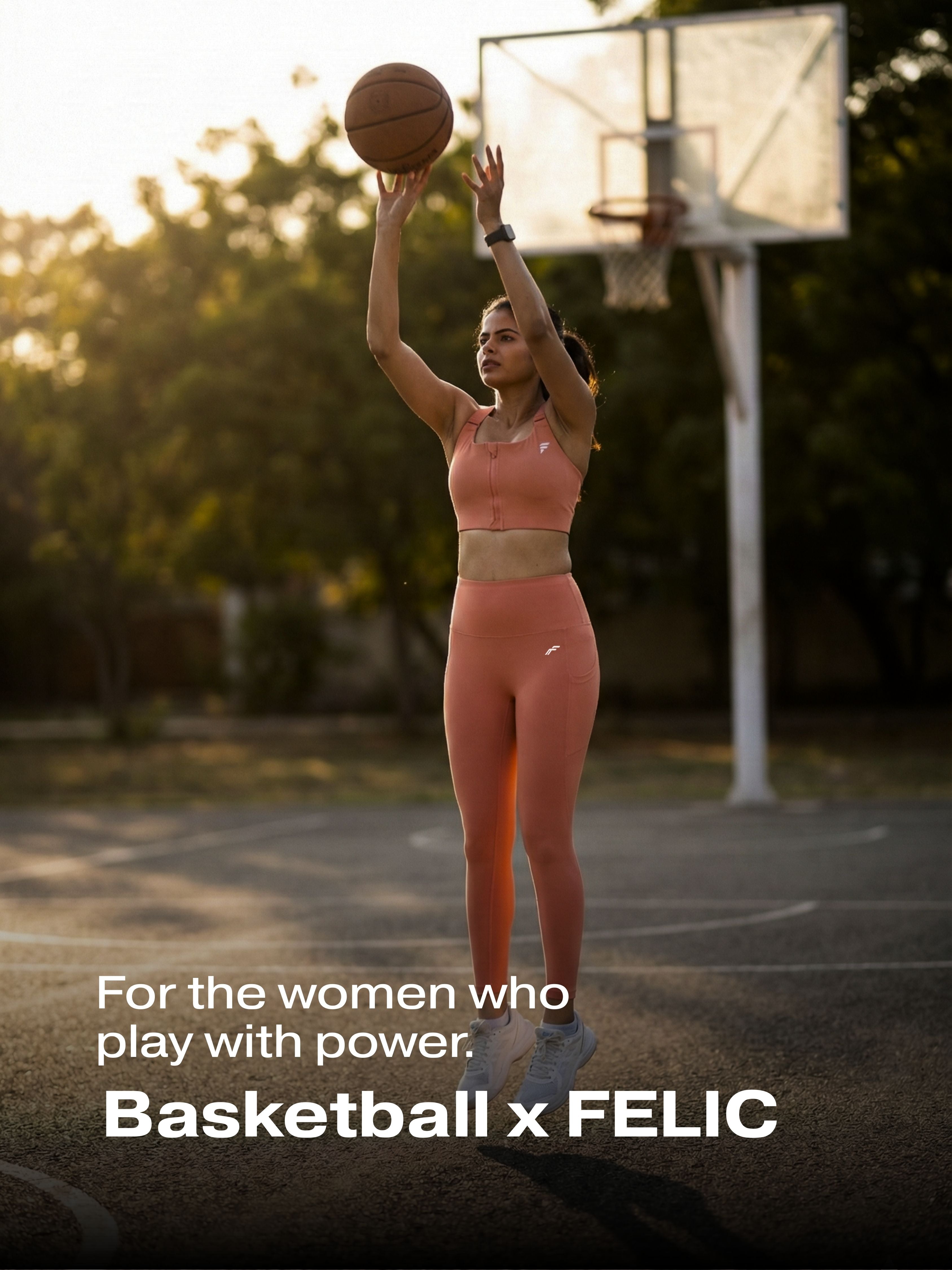 Dusty Pink Versatile Sports Bra with Front Zipper, Full Coverage & Adjustable Straps