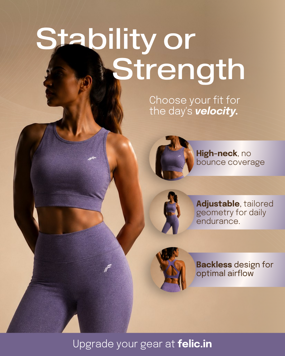 Muted Lavender Fit & Sculpt High Neck Seamless Bra with Full Coverage & Removable Pads