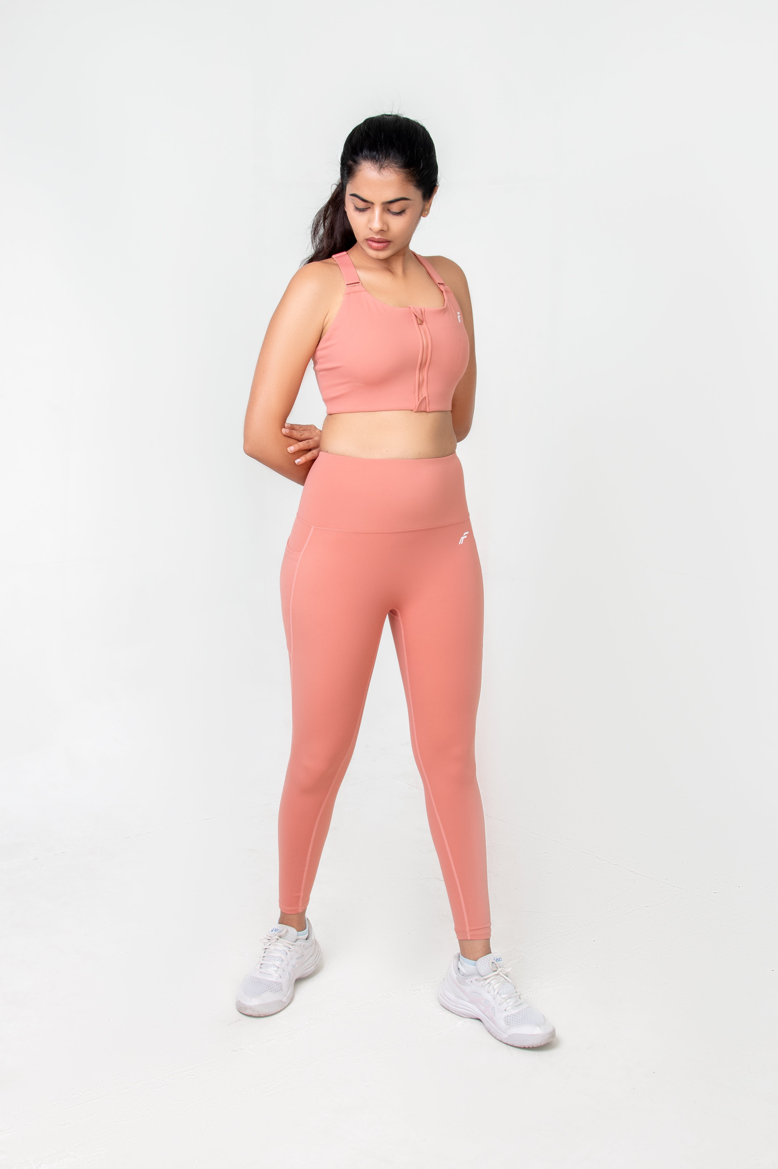 Dusty Pink High-Waisted Versatile Leggings with Pockets | Ultra-Soft, Squat-Proof & Anti-Camel Toe Design