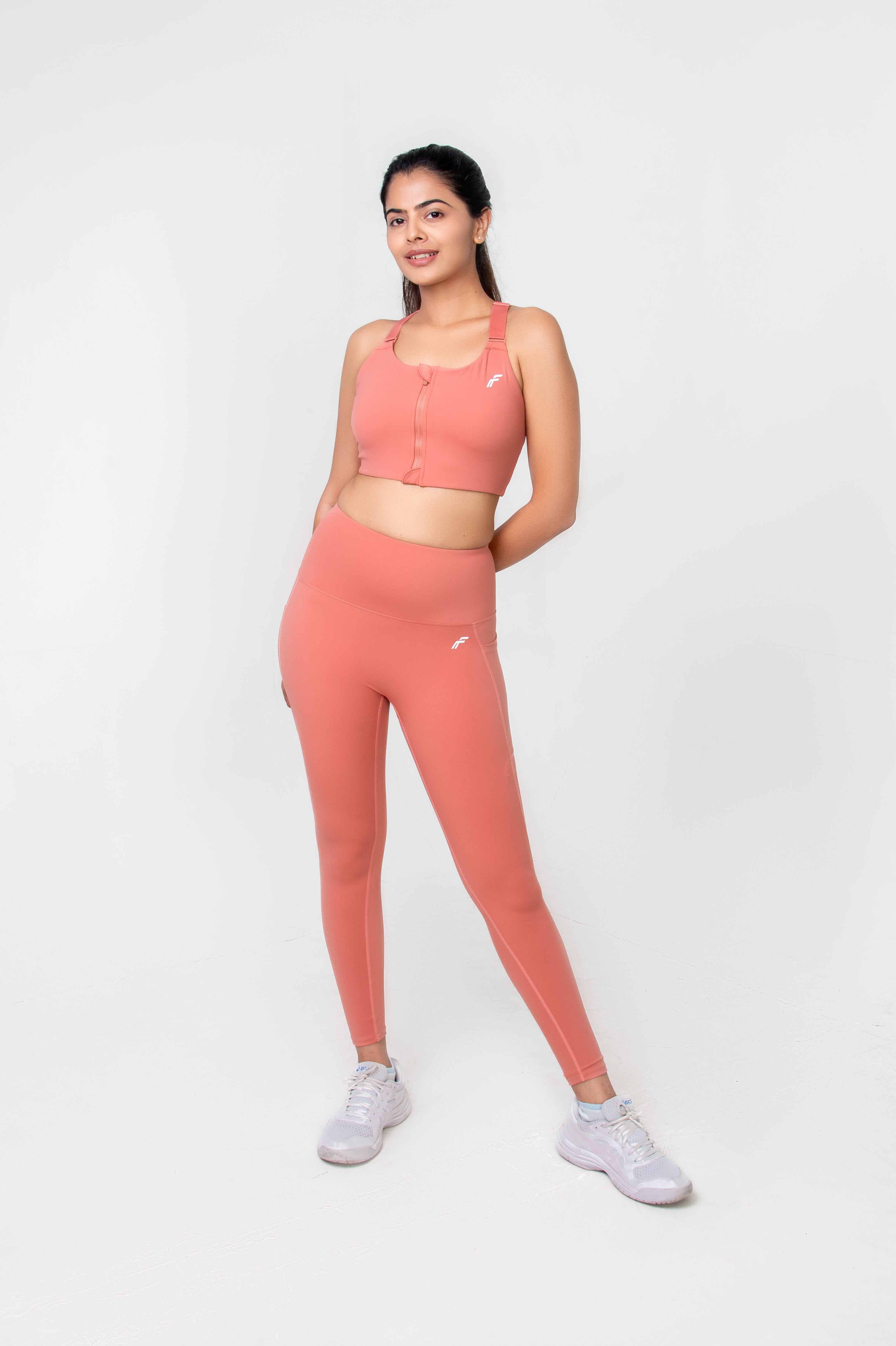 Dusty Pink High-Waisted Versatile Leggings with Pockets | Ultra-Soft, Squat-Proof & Anti-Camel Toe Design