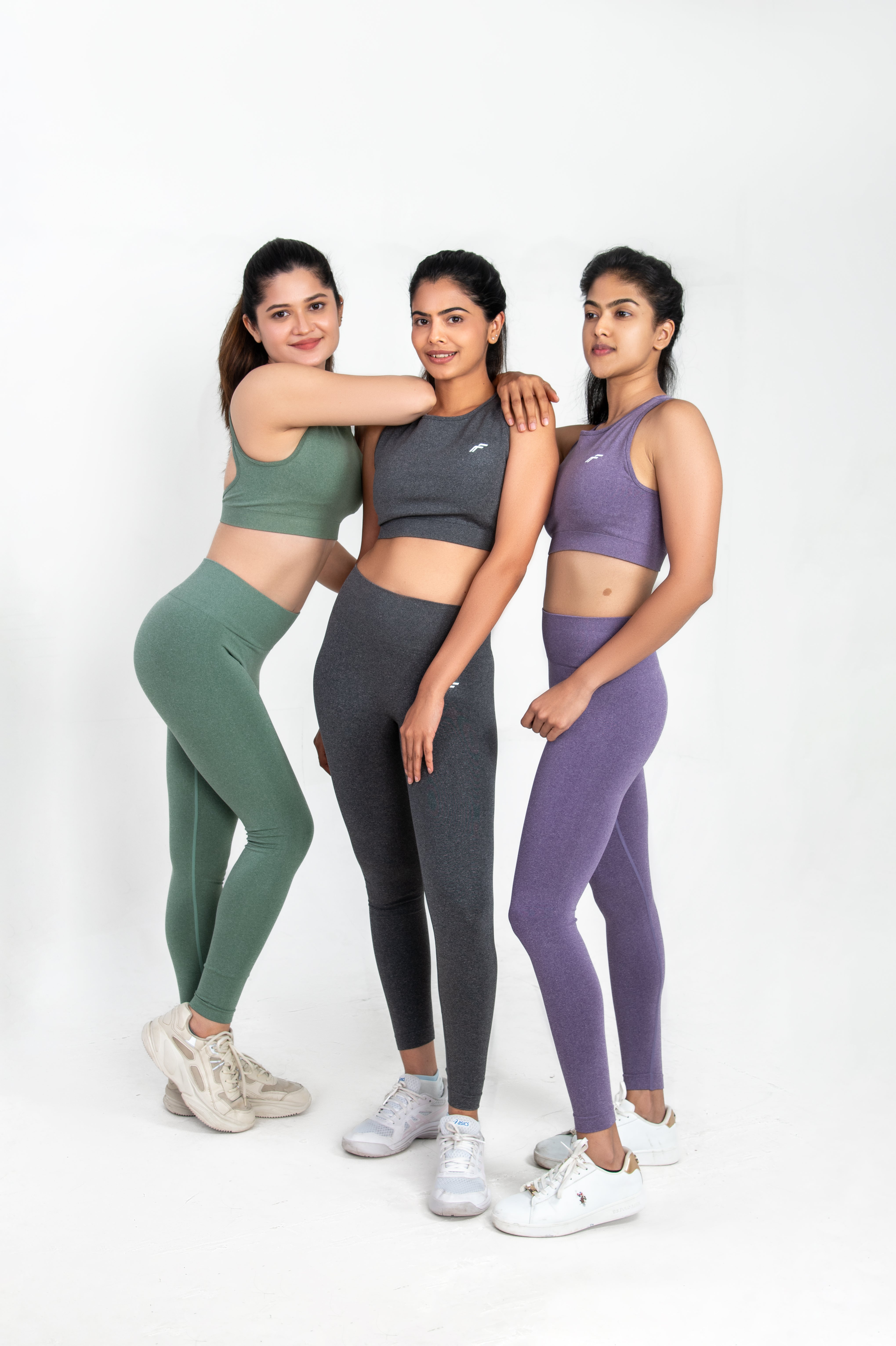 Space Grey High Waisted Seamless Leggings | Anti Camel Toe, Squat proof, Stretchy Supported Fit