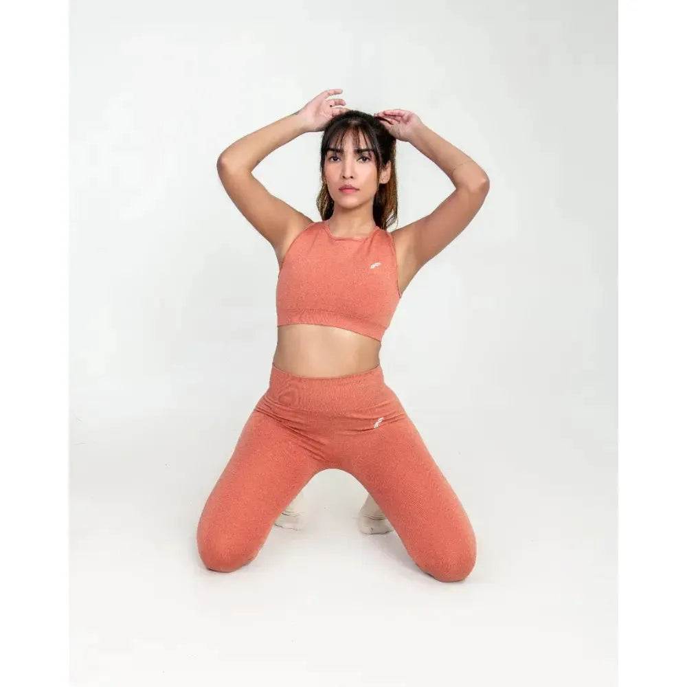 Dusty Pink High Waisted Seamless Leggings | Anti Camel Toe, Squat proof, Stretchy Supported Fit - felic