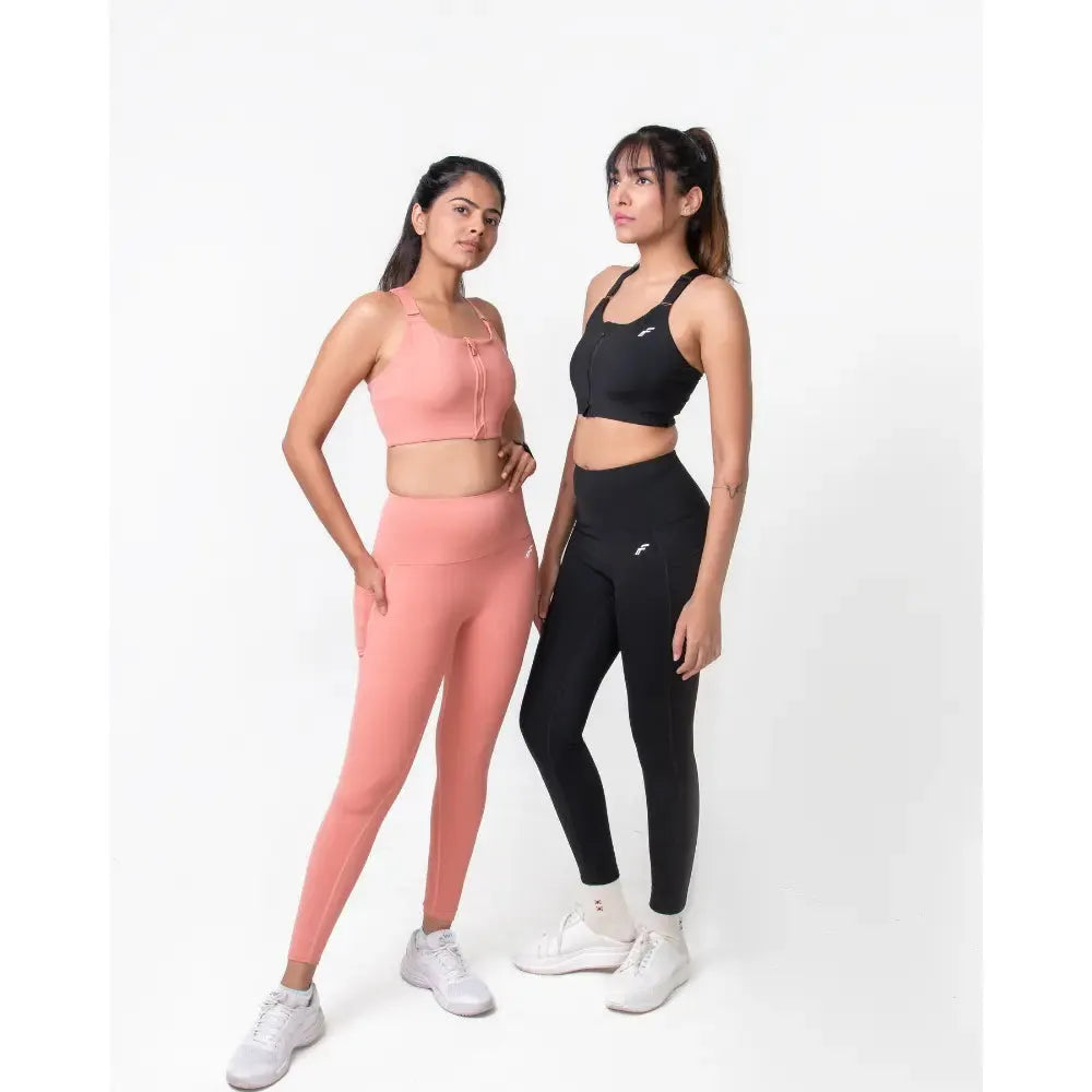 Midnight Black High Waisted Versatile Leggings with Pockets | Ultra - Soft, Squat - Proof & Anti - Camel Toe Design - felic