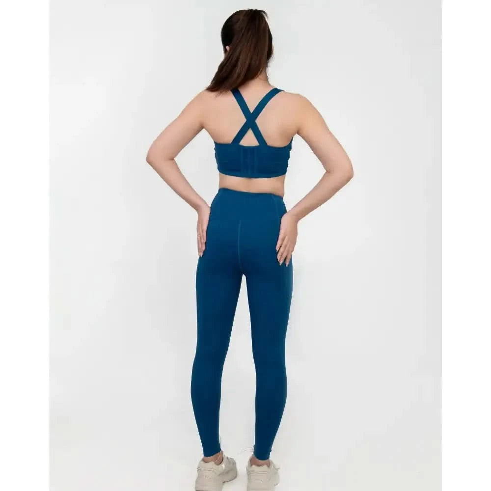 Navy Blue High Waisted Versatile Leggings with Pockets | Ultra - Soft, Squat - Proof & Anti - Camel Toe Design - felic