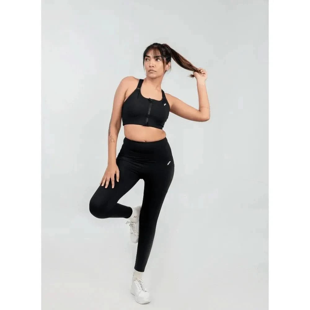 Midnight Black High Waisted Versatile Leggings with Pockets | Ultra - Soft, Squat - Proof & Anti - Camel Toe Design - felic