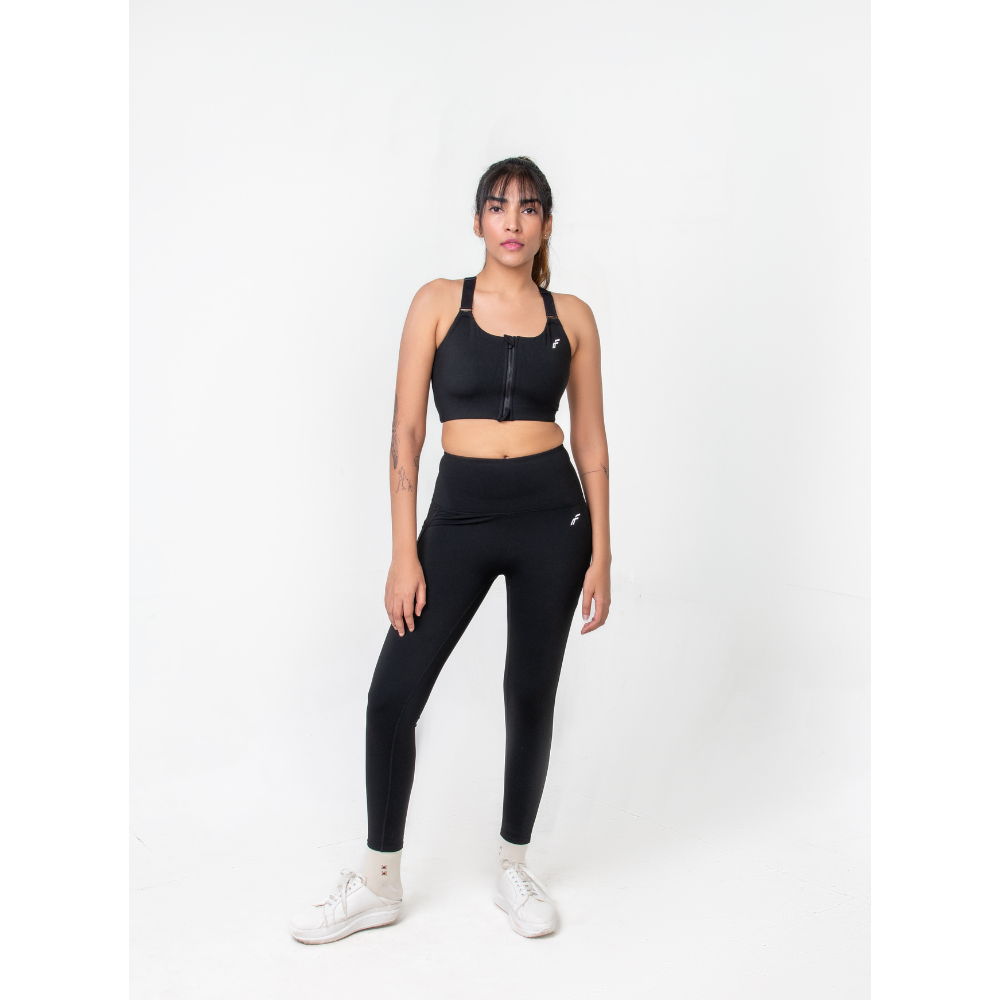 Midnight Black High Waisted Versatile Leggings with Pockets | Ultra-Soft, Squat-Proof & Anti-Camel Toe Design