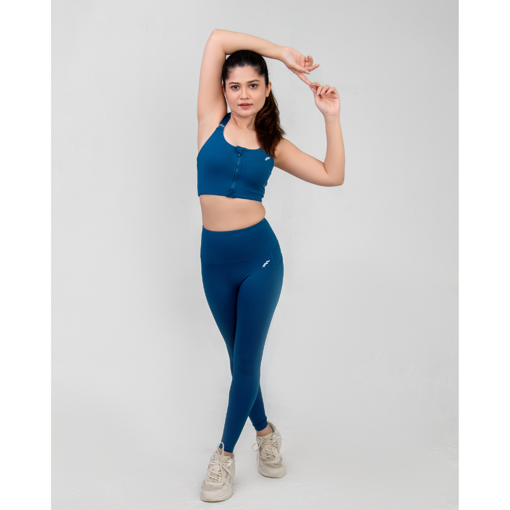 Navy Blue High Waisted Versatile Leggings with Pockets | Ultra-Soft, Squat-Proof & Anti-Camel Toe Design