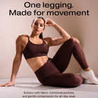 English Walnut Brown Versatile Sports Bra with Front Zipper, Full Coverage & Adjustable Straps