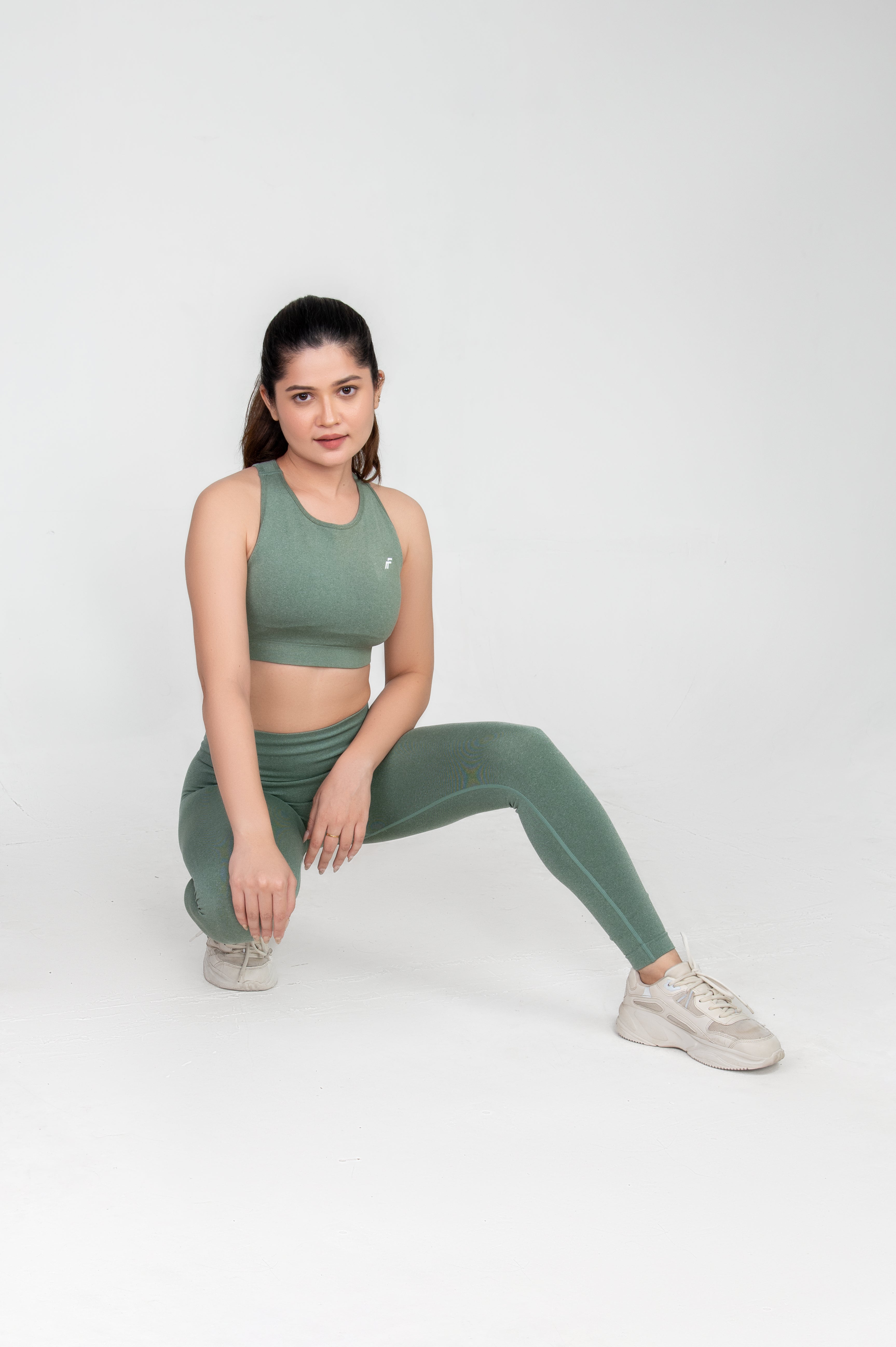 Mint Green High Waisted Seamless Leggings | Anti Camel Toe, Squat proof, Stretchy Supported Fit