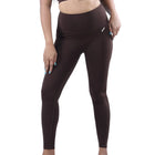 English Walnut High Waisted Versatile Leggings with Pockets | Ultra-Soft, Squat-Proof & Anti-Camel Toe Design