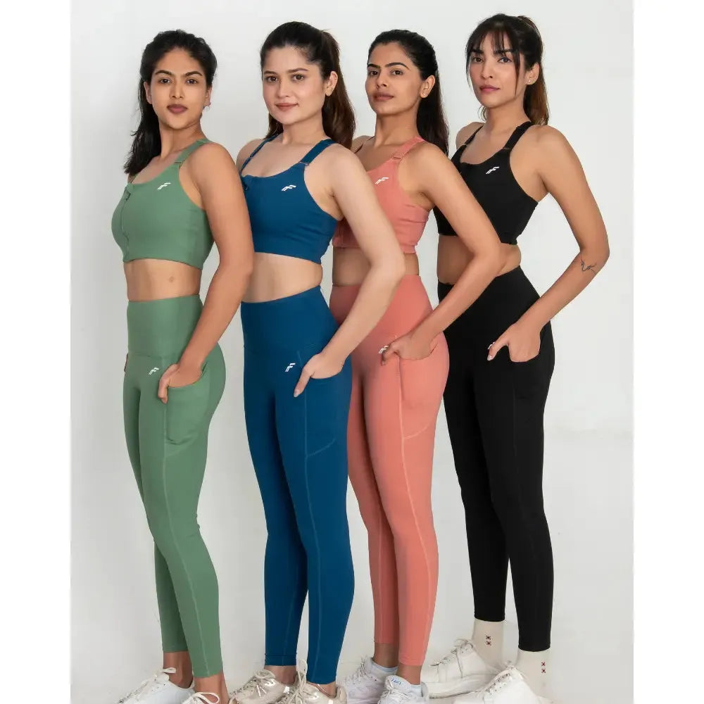 Navy Blue High Waisted Versatile Leggings with Pockets | Ultra - Soft, Squat - Proof & Anti - Camel Toe Design - felic